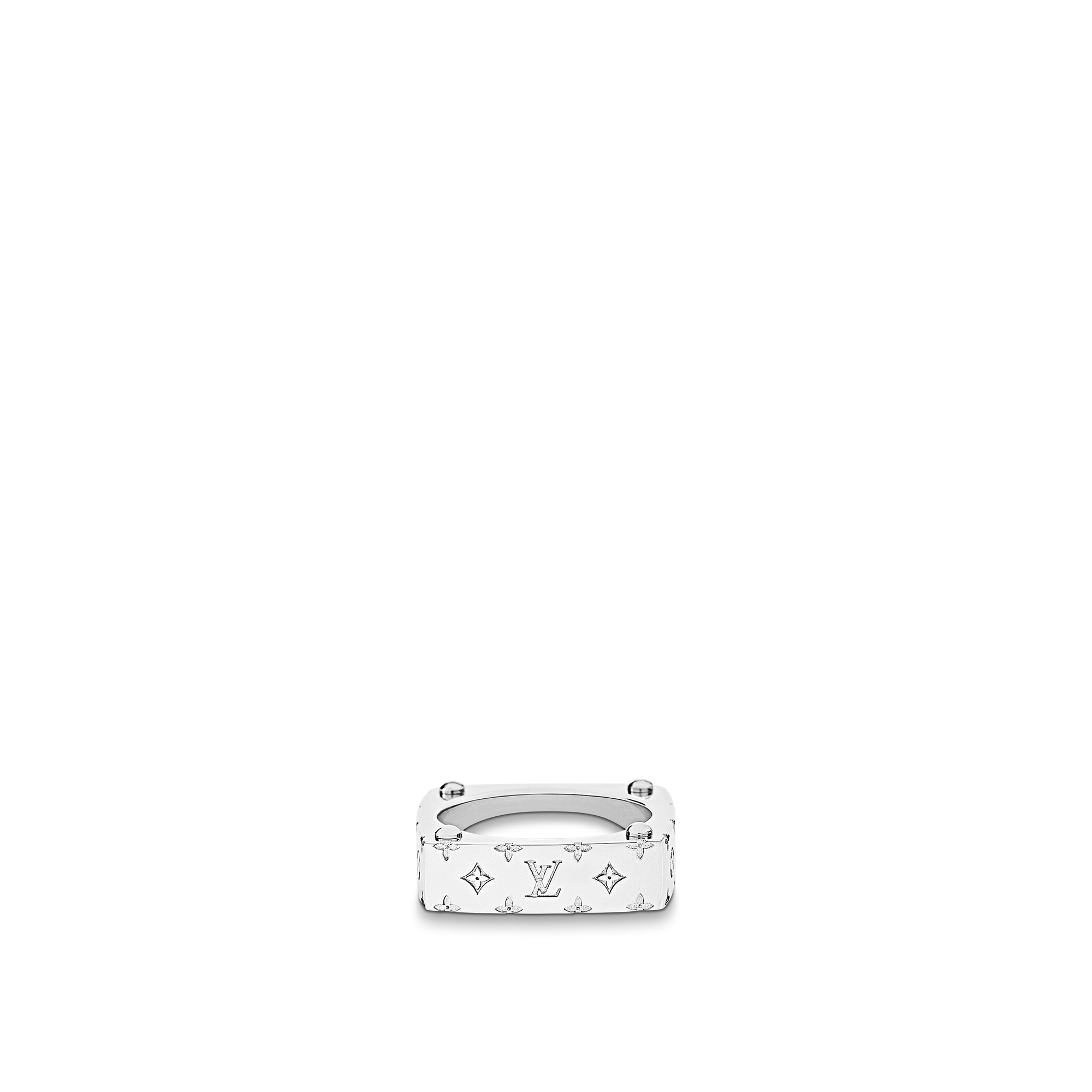 Louis vuitton silver 2025 ring mens